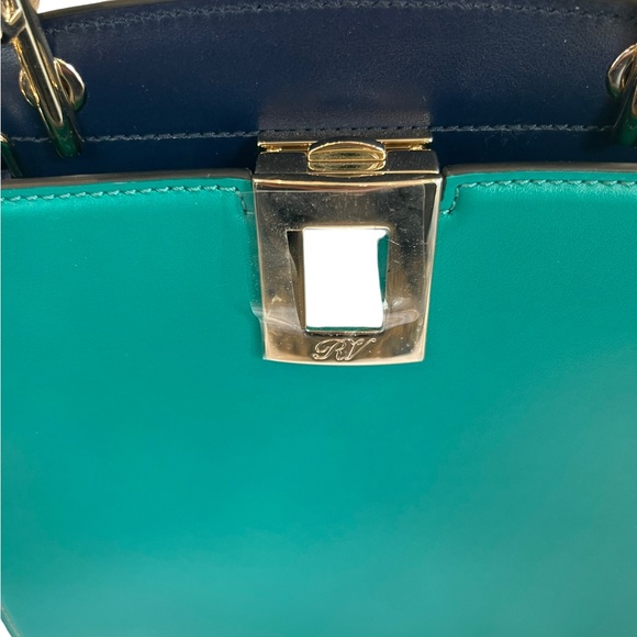Roger Vivier So Mini Green & Blue Bag NWT - Picture 3 of 6